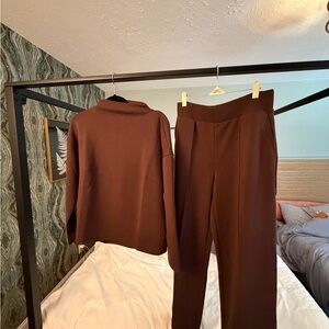 NWT T by Talbots brown matching sweatsuit